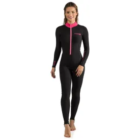 Used Cressi Skin Scuba Dive Full Suit - Black/Pink - X-Small
