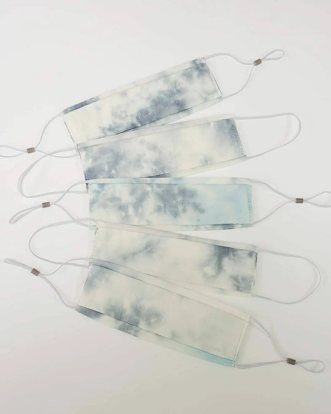 Yeg Face Mask Blue Tie Dye